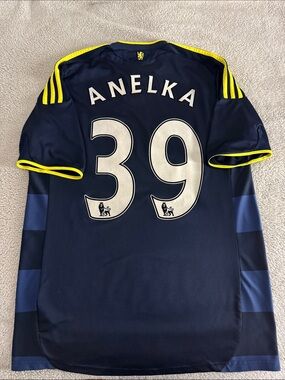 VINTAGE Chelsea #39 Nicolas Anelka 2009-10 Adidas Away Jersey